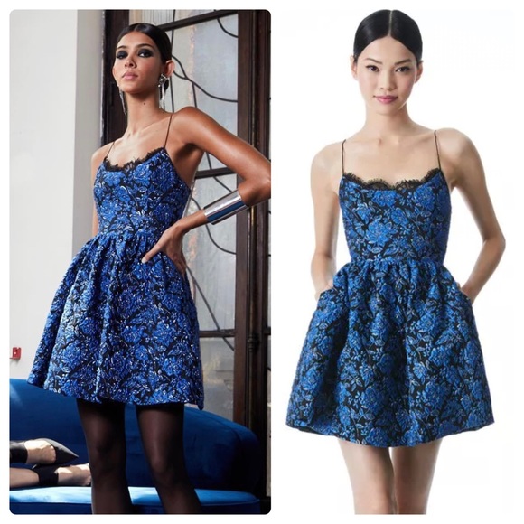 ALICE + OLIVIA Kendra Floral Mini Dress - Picture 1 of 15
